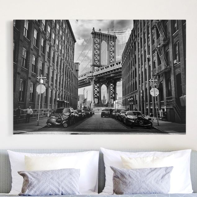 Wanddeko Wohnzimmer Manhattan Bridge in America