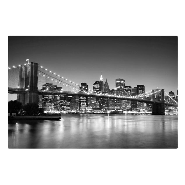 Wanddeko Esszimmer Brooklyn Brücke in New York II