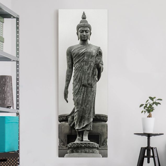 Wanddeko Wohnzimmer Buddha Statue