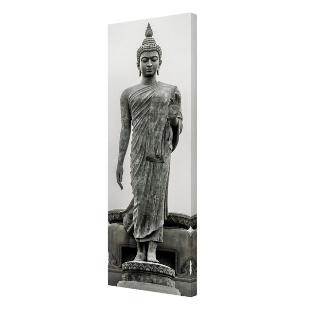 Wanddeko Treppenhaus Buddha Statue