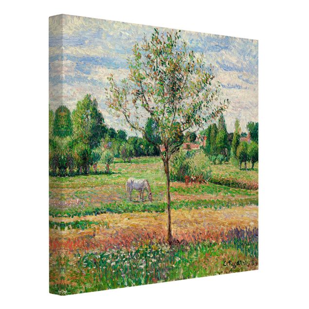 Pointillismus Bilder Camille Pissarro - Wiese mit Schimmel