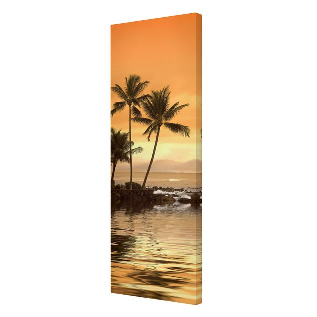 Wanddeko orange Caribbean Sunset I
