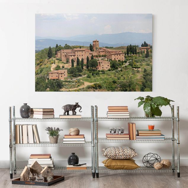 Wanddeko Wohnzimmer Charming Tuscany