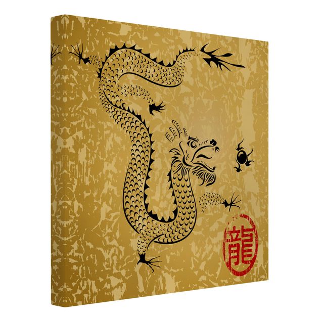 Wanddeko Esszimmer Chinese Dragon