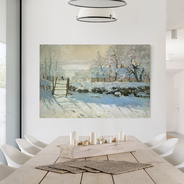 Wanddeko Wohnzimmer Claude Monet - Die Elster