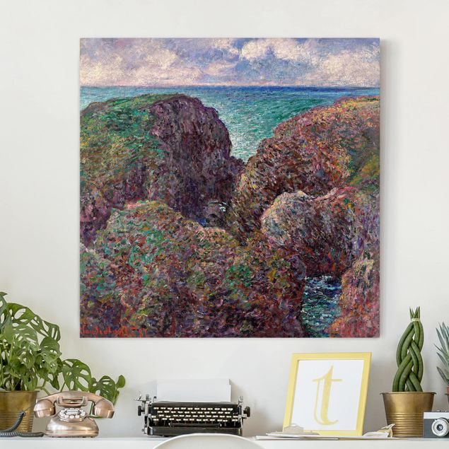 Impressionismus Bilder Claude Monet - Felsengruppe Port-Goulphar