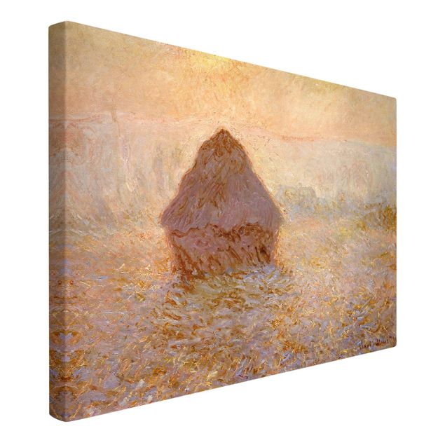 Wanddeko Flur Claude Monet - Heuhaufen im Nebel