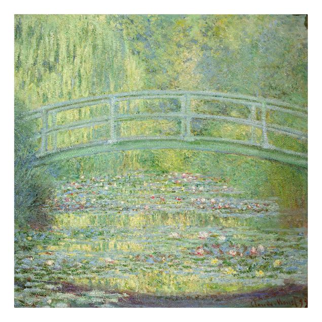 Leinwand Katze Claude Monet - Japanische Brücke