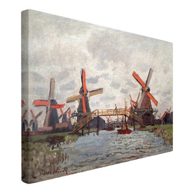 Wanddeko Schlafzimmer Claude Monet - Windmühlen Zaandam