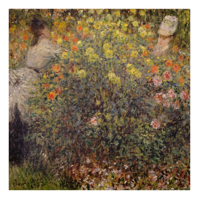 Wanddeko Flur Claude Monet - Blumengarten