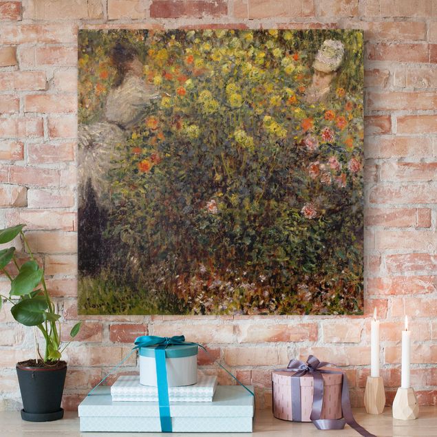 Impressionismus Bilder Claude Monet - Blumengarten