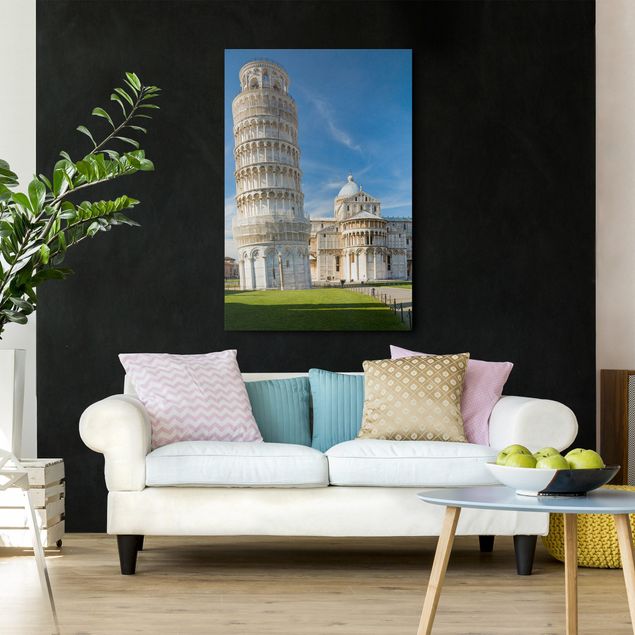 Wanddeko Wohnzimmer Der schiefe Turm von Pisa