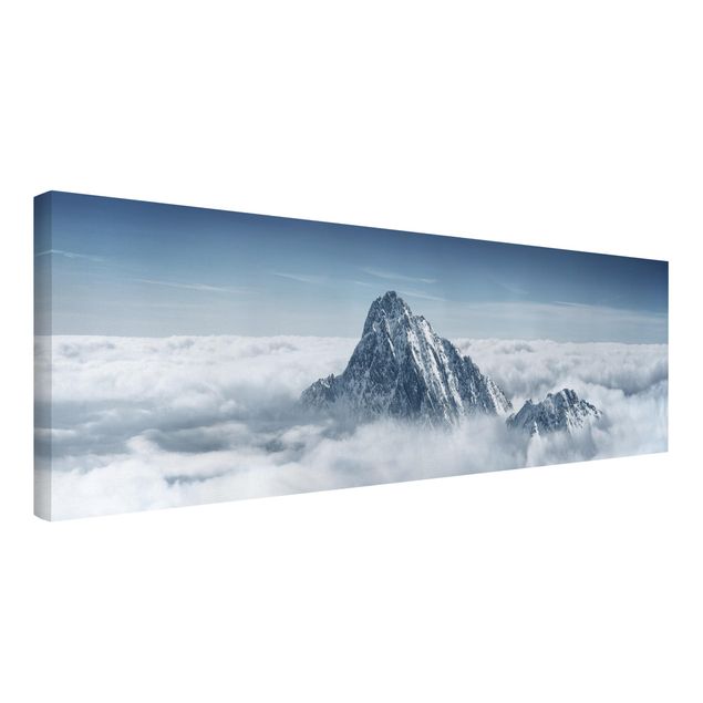 Wanddeko Flur Die Alpen über den Wolken