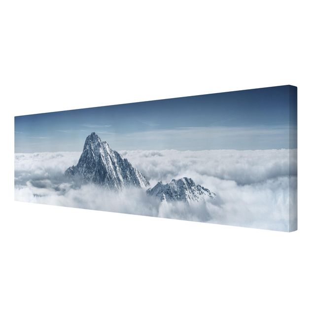 Wanddeko Büro Die Alpen über den Wolken