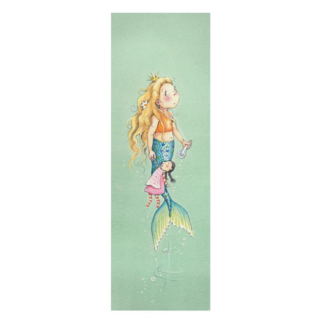 Deko Illustration Matilda die kleine Meerjungfrau - Die Flaschenpost