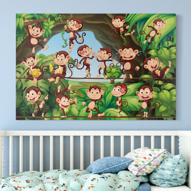Deko Kinderzimmer Dschungelaffen