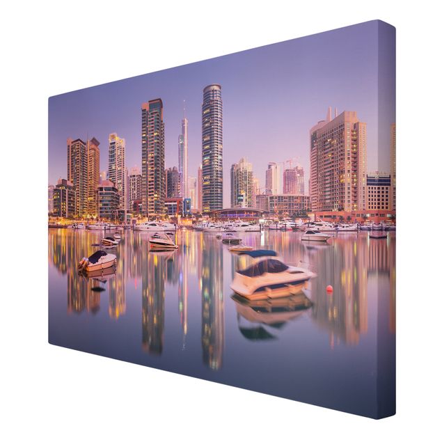 Wanddeko Flur Dubai Skyline und Marina