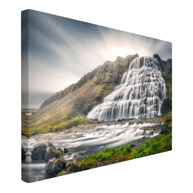 Wanddeko Esszimmer Dynjandi Wasserfall