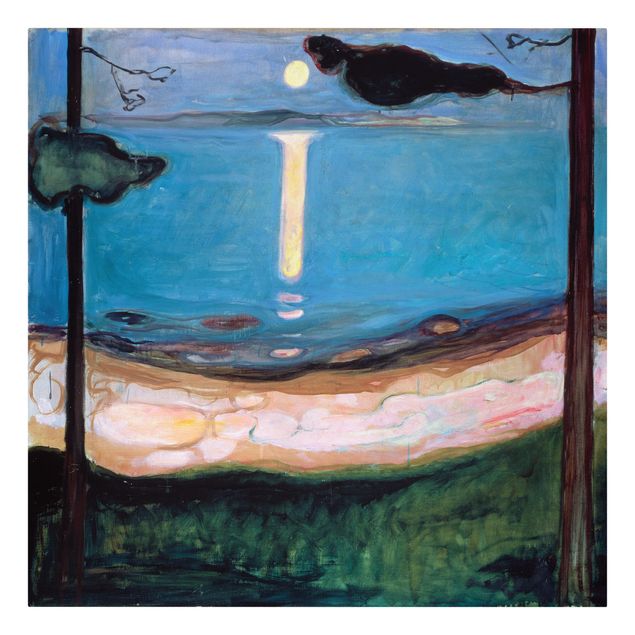 Wanddeko Flur Edvard Munch - Mondnacht