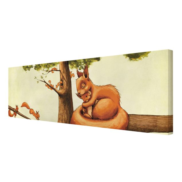 Wandbilder Bäume Jacoby und Stuart - Einhörnchen Mama
