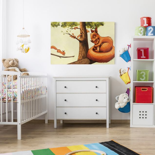 Wanddeko Babyzimmer Jacoby und Stuart - Einhörnchen Mama