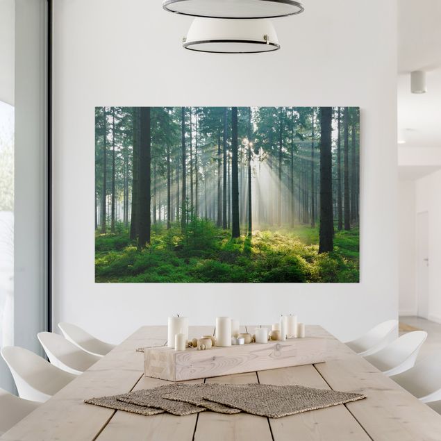 Wanddeko Wohnzimmer Enlightened Forest