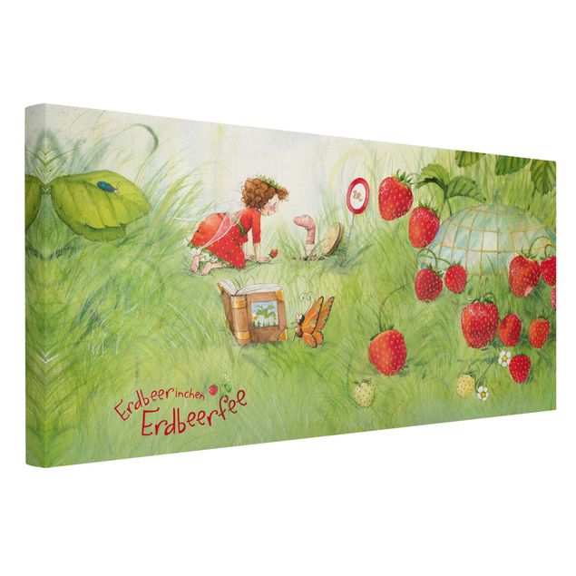 Wanddeko Babyzimmer Erdbeerinchen Erdbeerfee - Bei Wurm Zuhause
