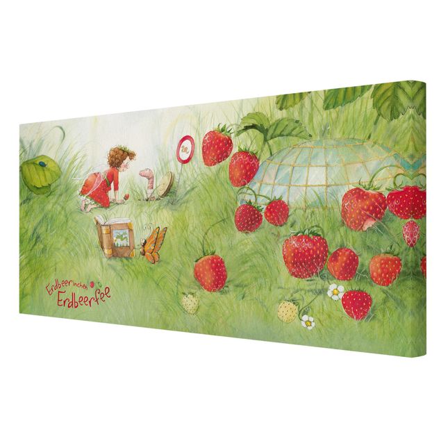 Wanddeko Mädchenzimmer Erdbeerinchen Erdbeerfee - Bei Wurm Zuhause
