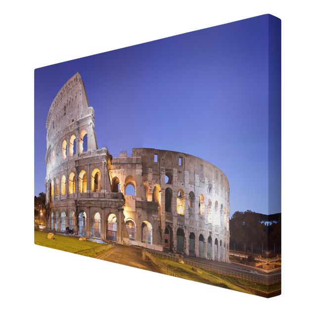 Leinwand Italien Erleuchtetes Kolosseum