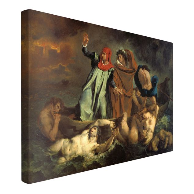 Wanddeko Flur Eugène Delacroix - Dante und Virgil in der Hölle