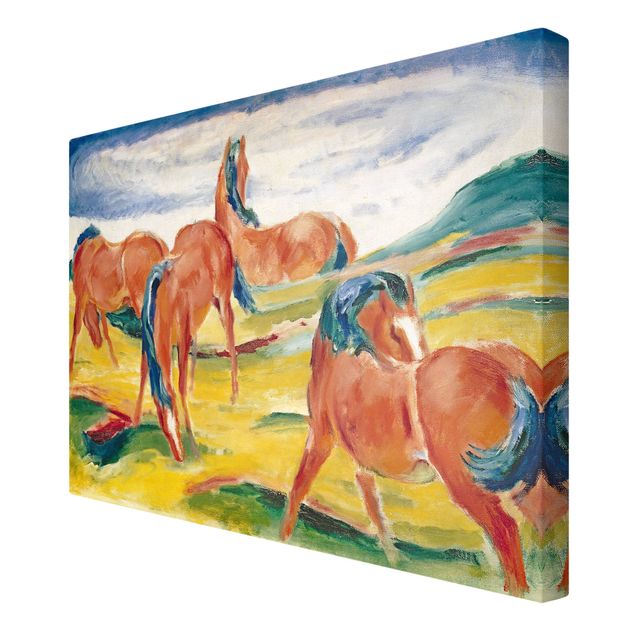 Wanddeko Esszimmer Franz Marc - Weidende Pferde