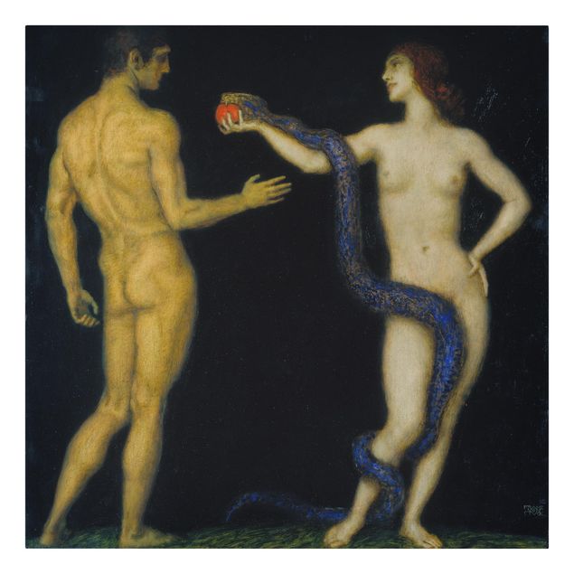 Wanddeko Flur Franz von Stuck - Adam und Eva