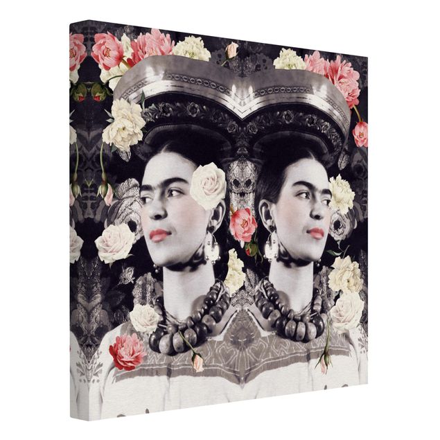Wanddeko Esszimmer Frida Kahlo - Blumenflut