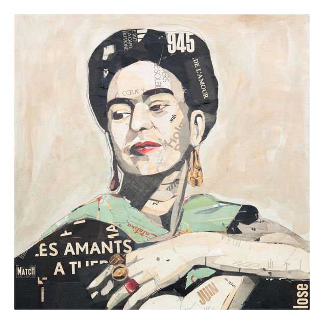 Wanddeko Esszimmer Frida Kahlo - Collage No.4