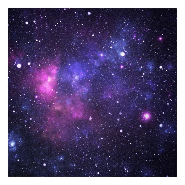 Wanddeko violett Galaxie