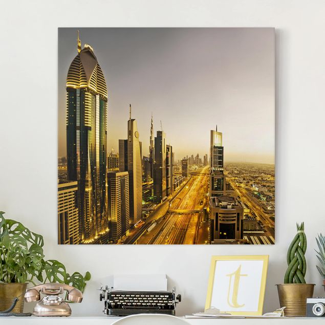 Leinwandbilder Asien Goldenes Dubai