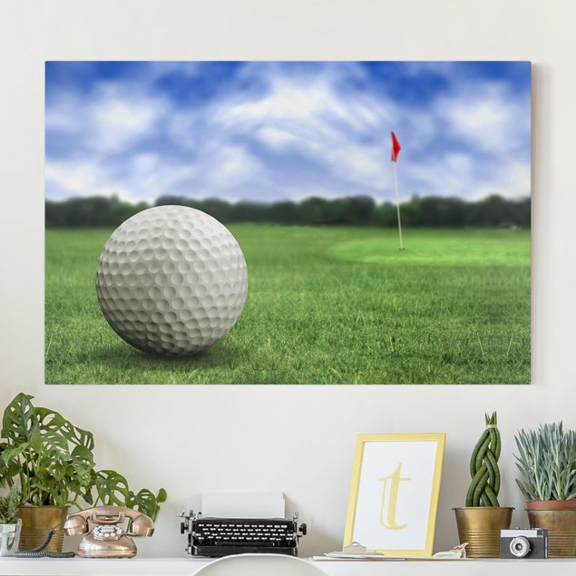 Wandbilder Golf Golfball