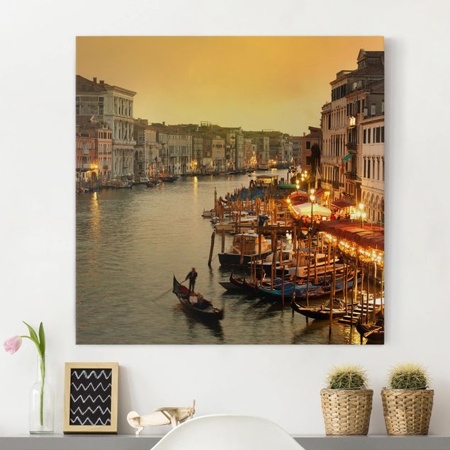 Wanddeko beige Großer Kanal von Venedig