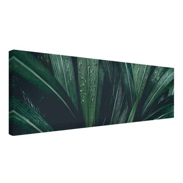 Deko Blume Grüne Palmenblätter
