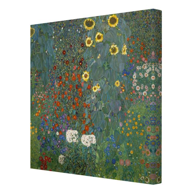 Leinwand Sonnenblumen Gustav Klimt - Garten Sonnenblumen