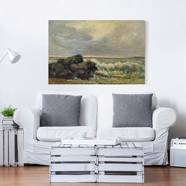 Wanddeko Schlafzimmer Gustave Courbet - Die Welle
