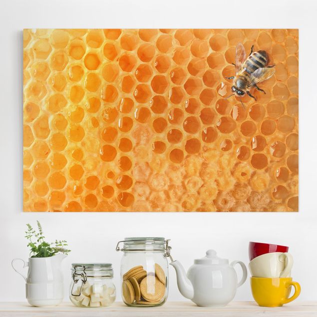 Wanddeko Wohnzimmer Honey Bee
