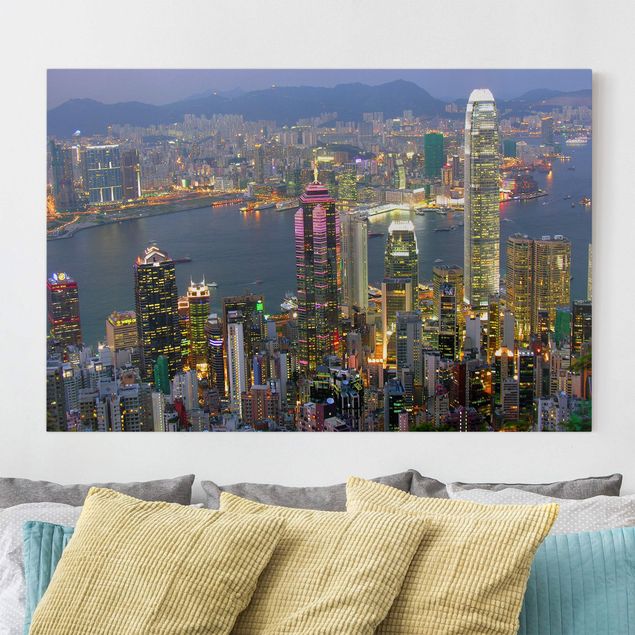 Wandbilder Asien Hongkong Skyline