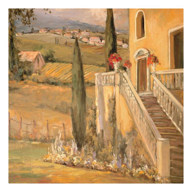 Wanddeko Flur Italienische Landschaft - Haustreppe