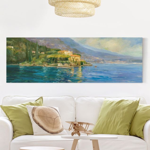 Wanddeko Wohnzimmer Italienische Landschaft - Meer