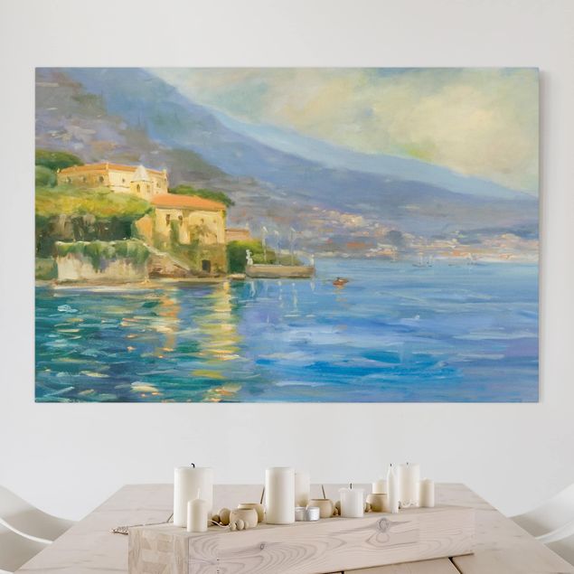 Wanddeko Wohnzimmer Italienische Landschaft - Meer
