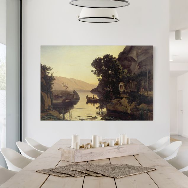 Wanddeko Wohnzimmer Jean-Baptiste Camille Corot - Landschaft bei Riva
