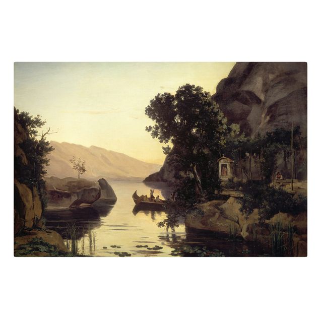 Wanddeko Flur Jean-Baptiste Camille Corot - Landschaft bei Riva