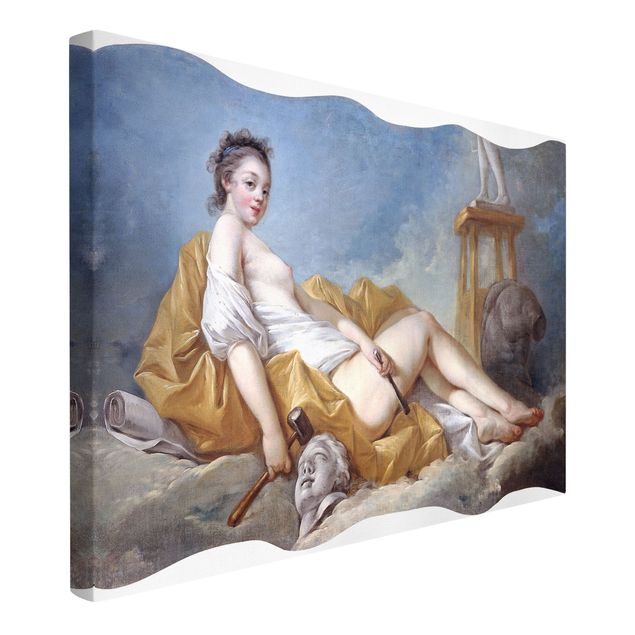 Wanddeko Flur Jean Honoré Fragonard - Personifikation der Malerei