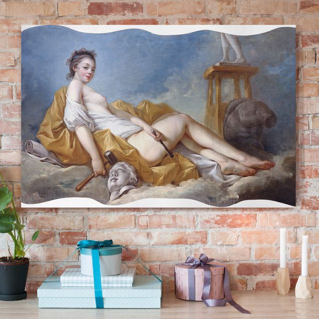 Wanddeko Wohnzimmer Jean Honoré Fragonard - Personifikation der Malerei